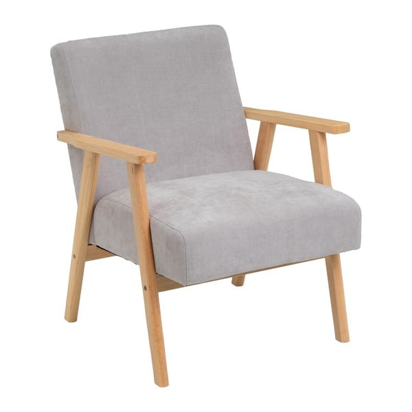 Pilkos spalvos iš šenilinio audinio krėslas Vintage – Casa Selección