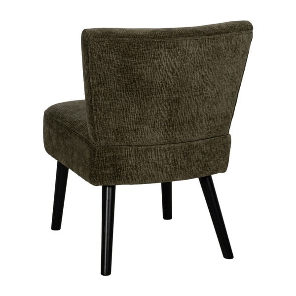 Žalios spalvos iš šenilinio audinio krėslas – Ixia-image-3