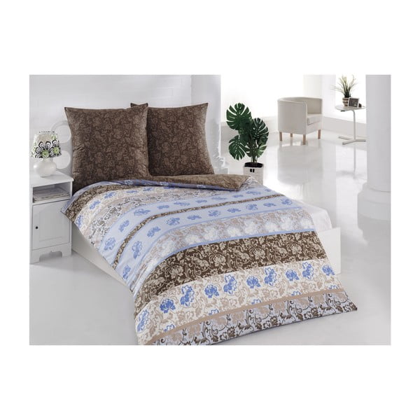 Patalynė su pagalve Bonita Blue, viengulė lova, 135x200 cm