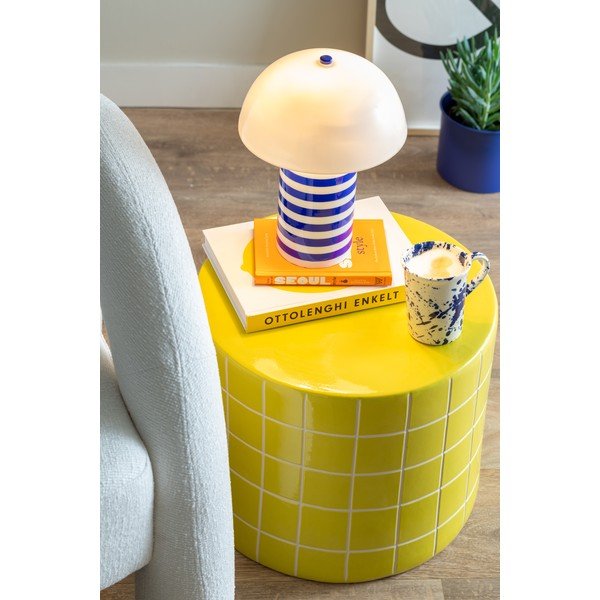 Iš keramikos apvalios formos šoninis stalas ø 42 cm Retro Tiles – Leitmotiv-image-1