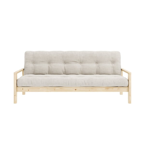 Sulankstoma sofa baltos spalvos 205 cm Knob – Karup Design