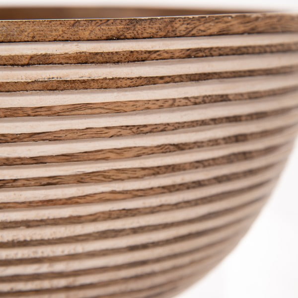 Natūralios spalvos medinis dubuo ø 24 cm Mango - Orion-image-1