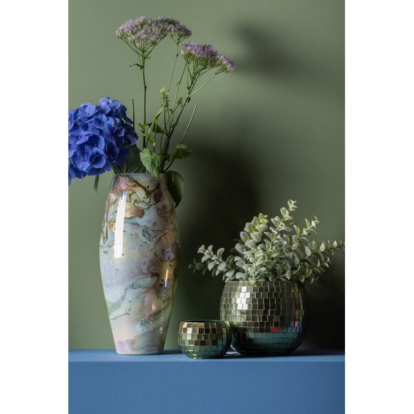 Iš stiklo  rankų darbo vaza (aukštis 36 cm) Melange – PT LIVING-image-1