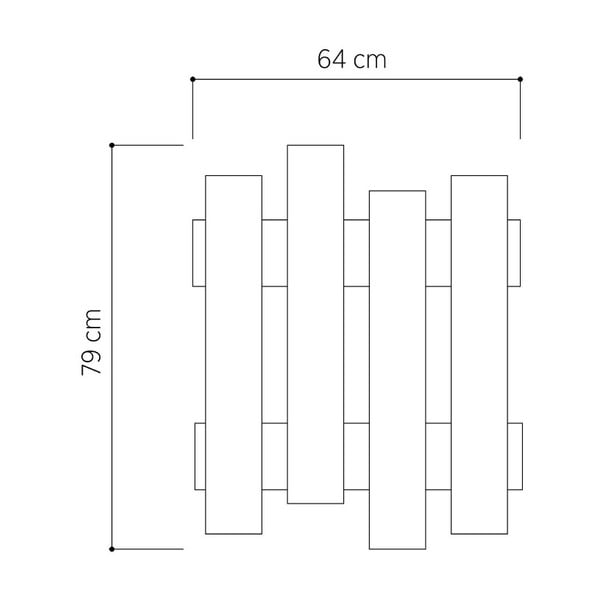 Ąžuolo sieninė pakaba Wave Oak-image-2