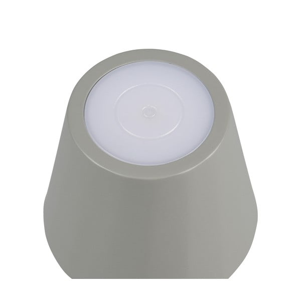 Pilkos spalvos stalinis šviestuvas LED (aukštis 21 cm) su metaliniu gaubtu Diaz – Reality-image-3