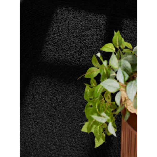 Apverčiamas/rankų darbo juodos spalvos iš džiuto kilimas 160x230 cm Braided – Hanse Home-image-3