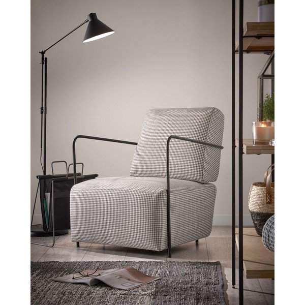 Krėslas pilkos spalvos Gamer – Kave Home-image-4