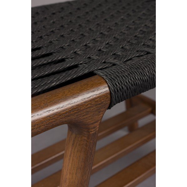 Tamsios natūralios spalvos medžio masyvo suolas Kintaro – Dutchbone-image-3