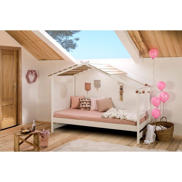 Balta vaikiška lova Marckeric Nayah, 90 x 190 cm-image-1