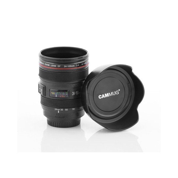 Juodas daugiafunkcinis kelioninis puodelis InnovaGoods Lens, 400 ml-image-2