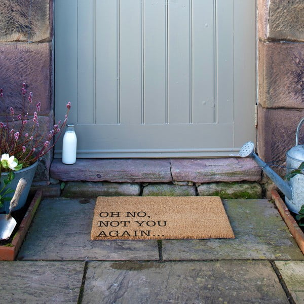 Iš kokoso pluošto grindų kilimėlis 40x60 cm Oh No Not You Again – Artsy Doormats-image-3