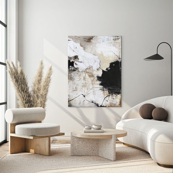 Spausdintas/su rankomis dažytais elementais paveikslas tapyba ant drobės 90x118 cm Reform 1 – Malerifabrikken-image-1