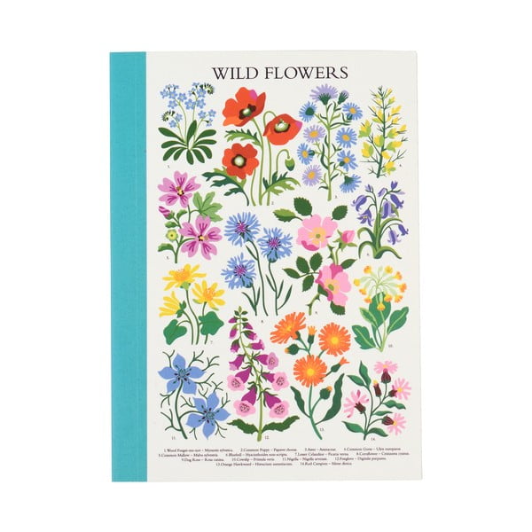 Užrašų knygelė 60 puslapių A6 formato Wild Flowers - Rex London
