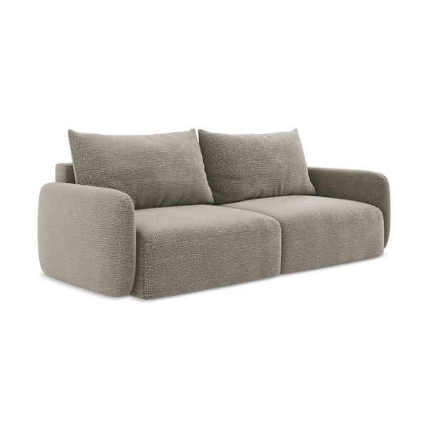 Smėlio spalvos sulankstoma/su sandėliavimo vieta sofa 238 cm Kalena – Makamii-image-2