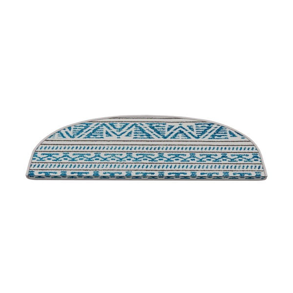 Laiptų kilimėlių rinkiniai mėlynos spalvos 16 vnt. 20x65 cm Cottage Warmth – Vitaus