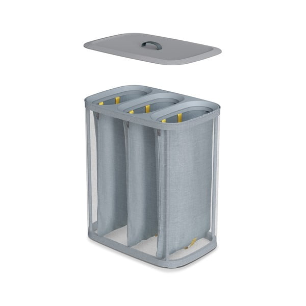 Skalbinių krepšys iš tekstilės pilkos spalvos 90 l Tota Trio – Joseph Joseph-image-4