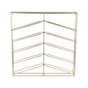 Sieninė auksinės spalvos iš metalo vyno lentyna butelių skaičius 10 67x66x7,5 cm Cuadro – PT LIVING