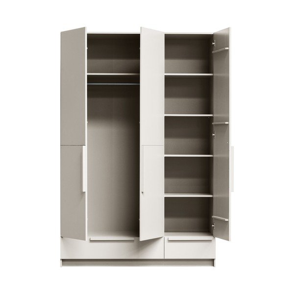 Modulinė spinta kreminės spalvos iš pušies masyvo 142x215 cm Pure – WOOOD-image-3