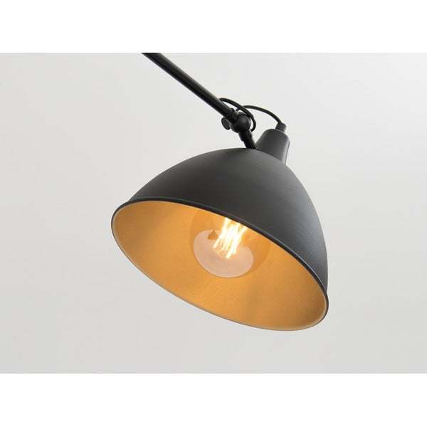 Juodas/auksinis pakabinamas šviestuvas su metaliniu atspalviu 104x104 cm Coben - CustomForm-image-3