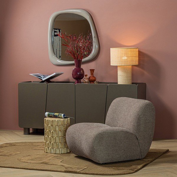 Iš keramikos apvalios formos šoninis stalas ø 35 cm Axu – WOOOD-image-2