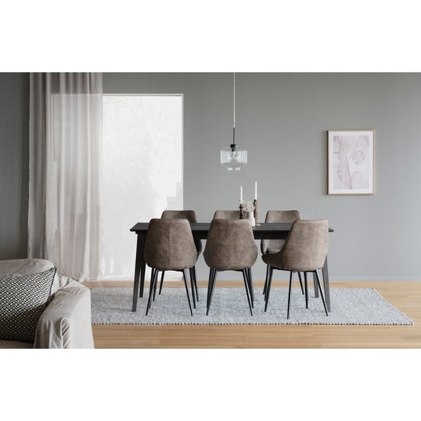 Valgomojo kėdės rudos spalvos 2 vnt. Sierra – Rowico-image-1