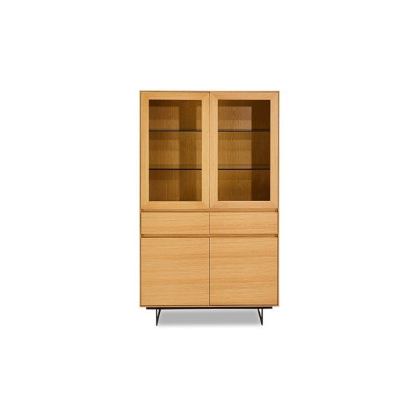 Ruda ąžuolo medienos vitrina Furnhouse Tokyo-image-2