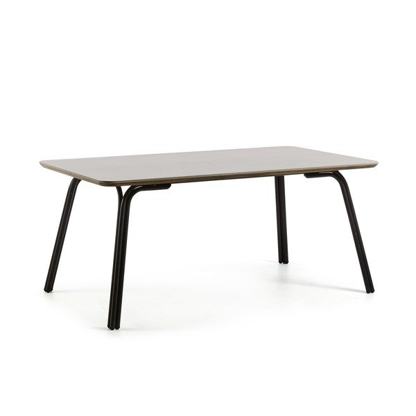 Pilkas stalas La Forma Bernon, 180 x 100 cm