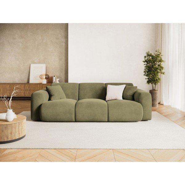 Khaki spalvos sofa iš velveto 235 cm Molino – Micadoni -image-1