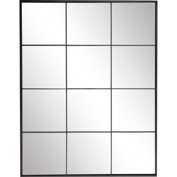 Sieninis veidrodis su juodu metaliniu rėmu Westwing Collection Clarita, 70 x 90 cm