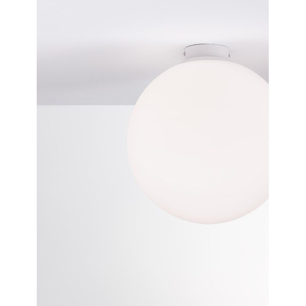 Baltos spalvos iš stiklo lubinis šviestuvas Nevoso – Nova Luce-image-4