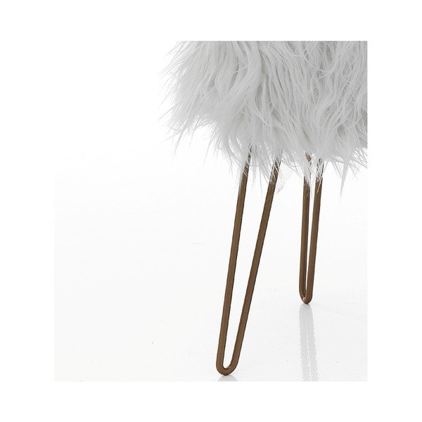 Tomasucci Spank balta taburetė, ø 35 cm-image-2