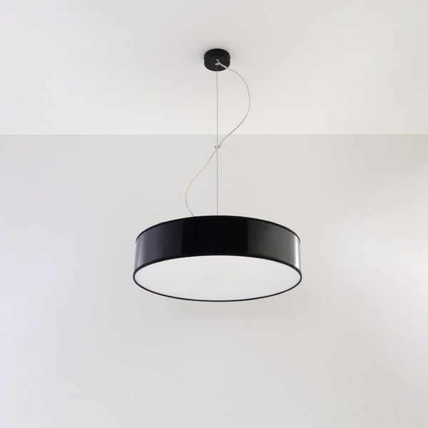 Kabantis šviestuvas juodos spalvos ø 45 cm Atis – Nice Lamps