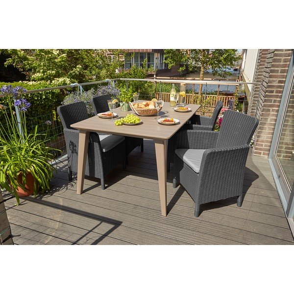 Antracito spalvos plastikinis sodo krėslas Trenton – Keter-image-2