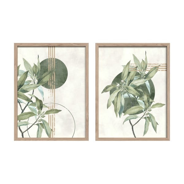 Paveikslai 2 vnt. 30x40 cm Green – Styler