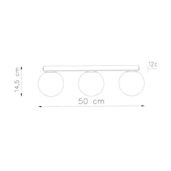 Lubinis šviestuvas baltos spalvos ø 12 cm su stiklo gaubtu Umerta – Sollux-image-4