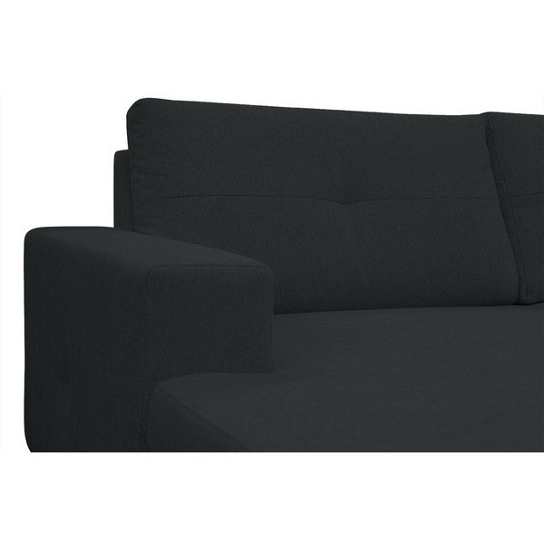 Antracito pilkos spalvos sofa-lova Ghado Moor, dešinysis kampas-image-4