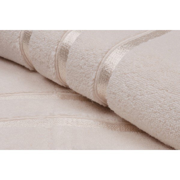 Šviesiai geltonos spalvos iš frote audinio iš medvilnės vonios rankšluosčiai 2 vnt. 70x140 cm Dolce – Foutastic-image-4