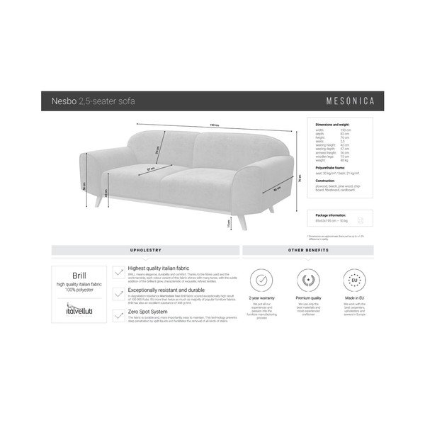 Pilka sofa MESONICA Nesbo-image-3
