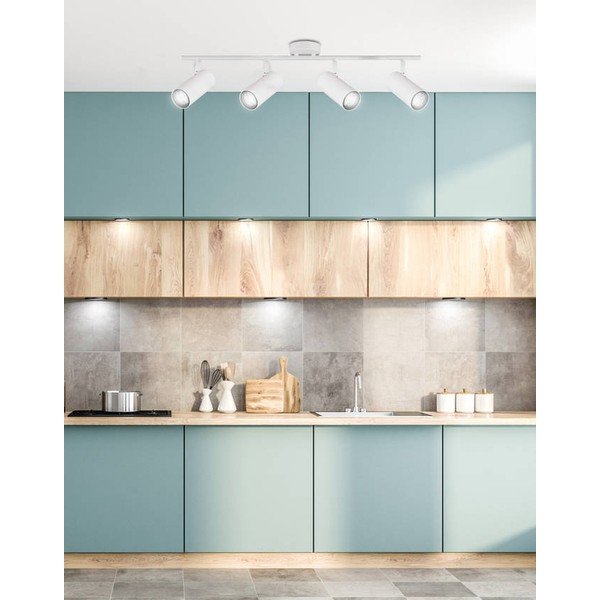 Baltos spalvos iš metalo taškinis šviestuvas 9x76 cm Colly – Candellux Lighting-image-1