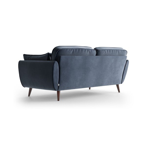 Tamsiai mėlyna aksominė sofa My Pop Design Auteuil-image-4