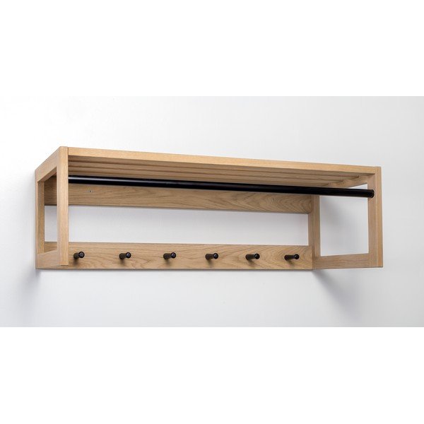 Sieninė lentyna iš ąžuolo masyvo Woodman Slussen Puro-image-3