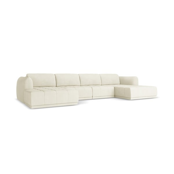 Baltos spalvos kampinė sofa Hoku – Makamii-image-3
