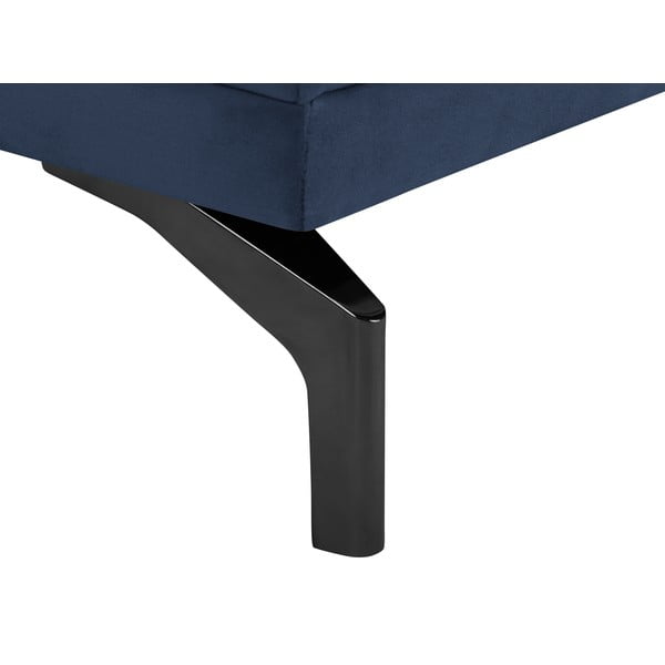 Tamsiai mėlyna sofa su juodos spalvos atramomis kojoms "Windsor & Co Sofos Jupiter-image-4