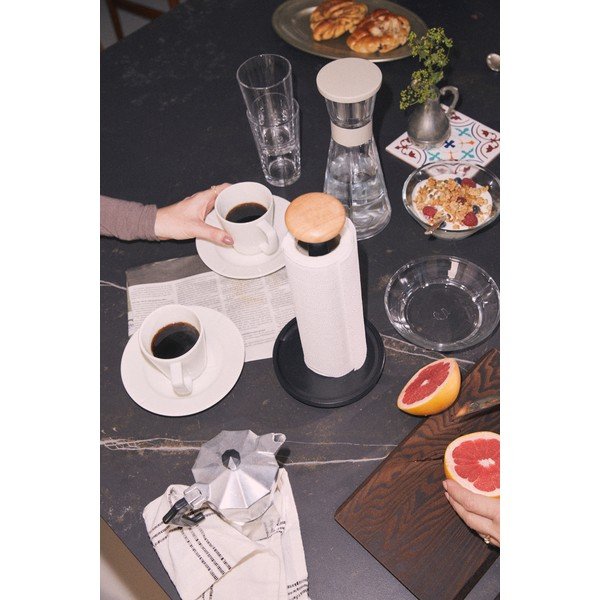 Juodos spalvos popierinio rankšluosčio stovas ø 15 cm Paper Pal – Rosendahl-image-3