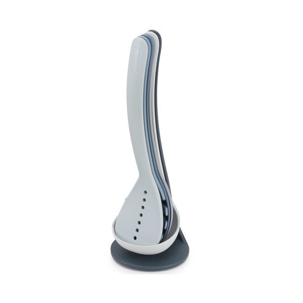 5 mėlynos spalvos virtuvės įrankių rinkinys su stovu Joseph Joseph Nest Utensils Plus