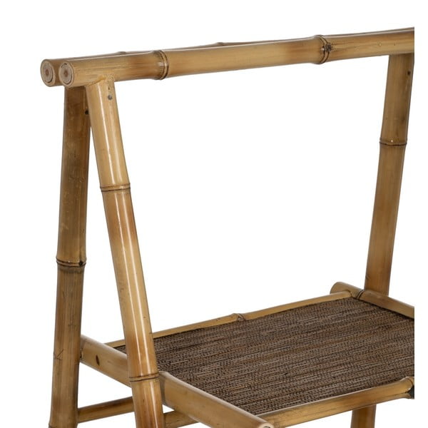 Natūralios spalvos iš bambuko pastatoma lentyna 48x100x45 cm Manali – Ixia-image-3