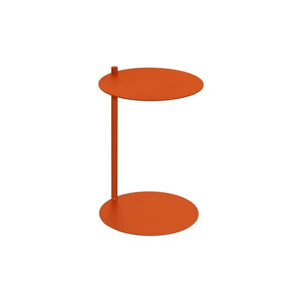 Iš plieno apvalios formos šoninis stalas 41x40 cm Ande – noo.ma