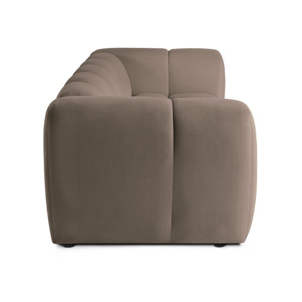 Taupe spalvos iš velveto sofa 225 cm Cube – Bonami Selection-image-3