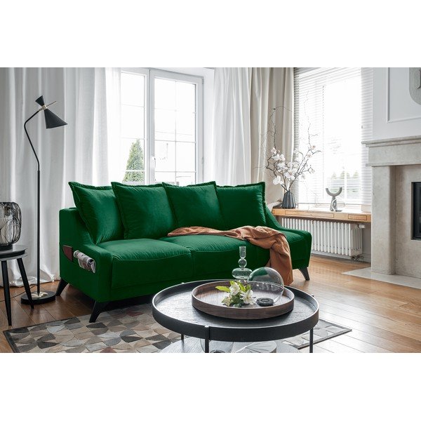 Žalia aksominė sofa Miuform Royal Rose-image-4