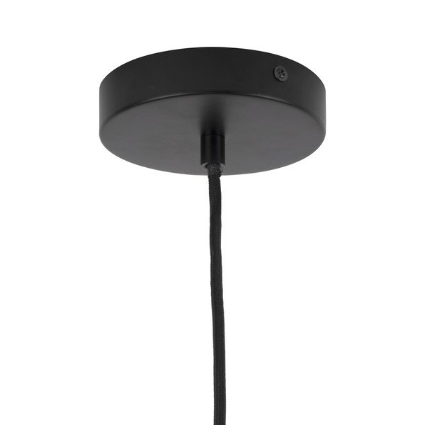 Juodos spalvos metalinis pakabinamas šviestuvas Leitmotiv Lucid, ø 35 cm-image-3